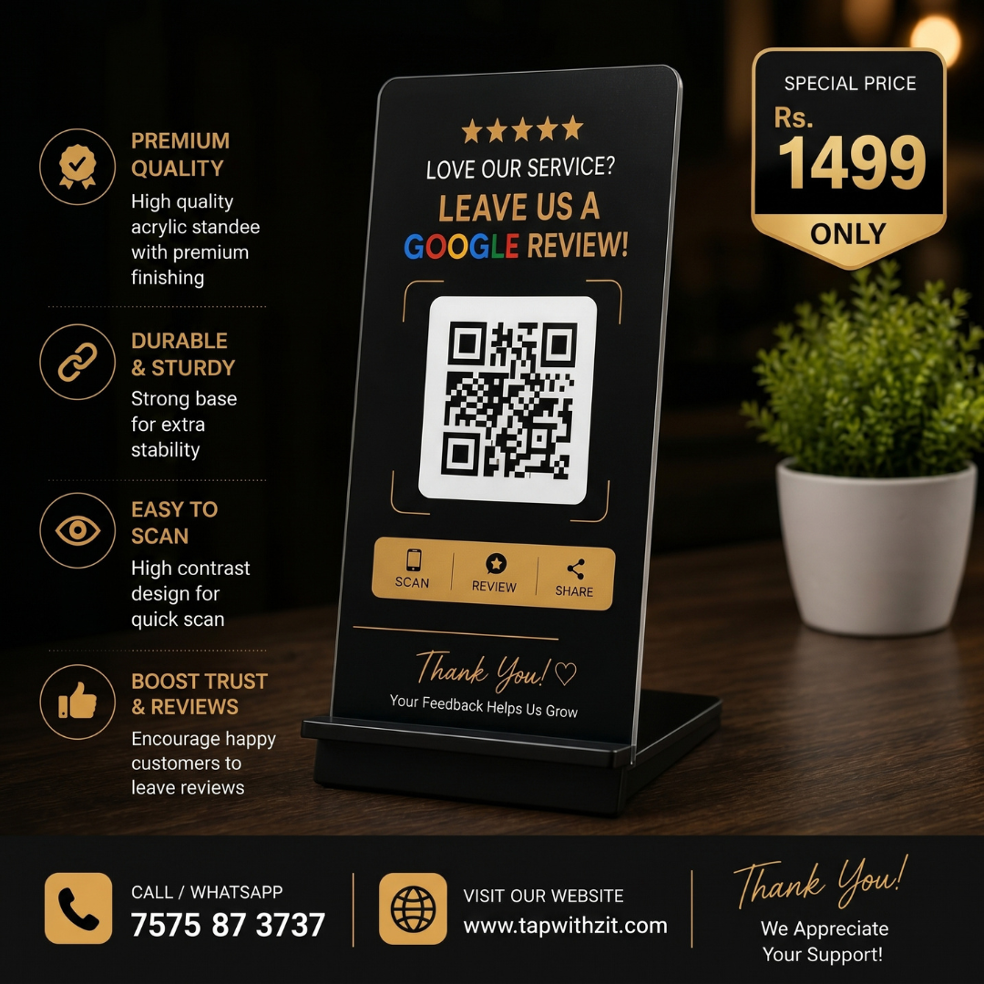 AI Google Review Standee view 3